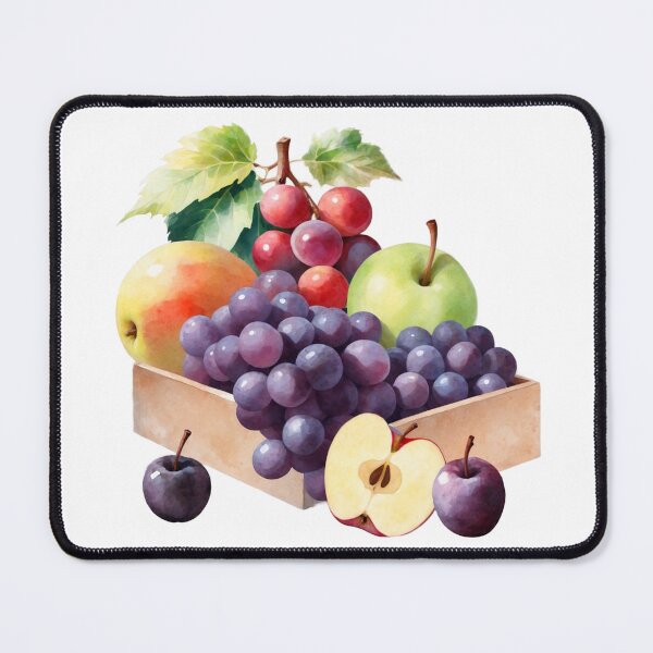Item preview, Watercolor Grapes, Apples, Plums in Wooden Box designed and sold by silviaol.
