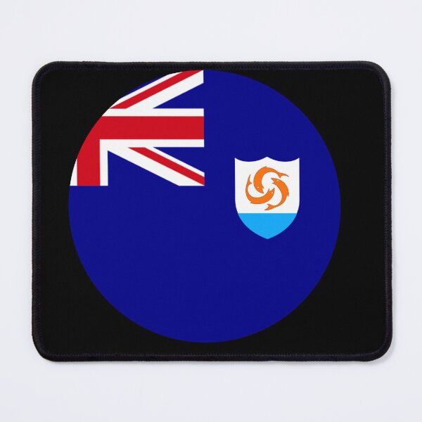 Item preview, Anguilla Flag Round designed and sold by MoonElite.