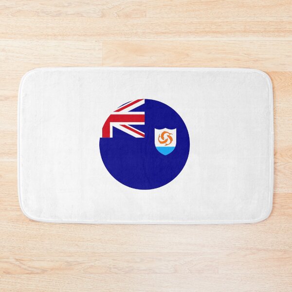 Item preview, Anguilla Flag Round designed and sold by MoonElite.