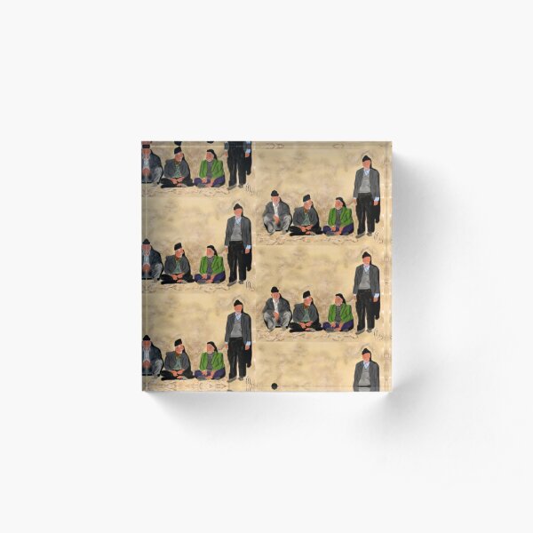 Old Friends in Iran Acrylic Block