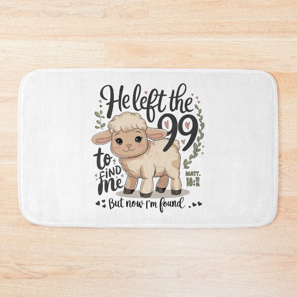Item preview, He Left the 99 to Find Me - Christian Inspirational Art | Faith-Based Decor |  Lost Sheep Parable designed and sold by HahaHandlesHub.
