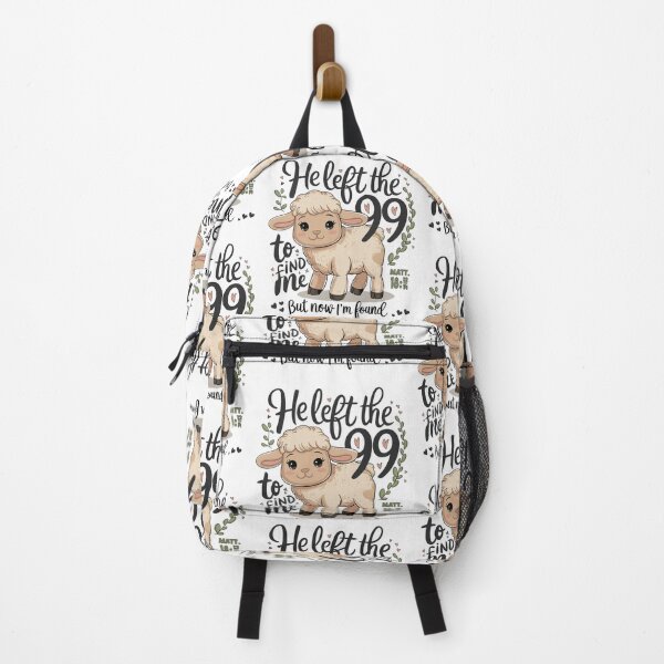 Item preview, He Left the 99 to Find Me - Christian Inspirational Art | Faith-Based Decor | Lost Sheep Parable designed and sold by HahaHandlesHub.
