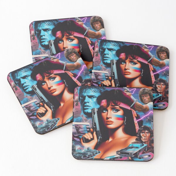 Item preview, 80s Retrowave Action Woman designed and sold by PulpVintage.