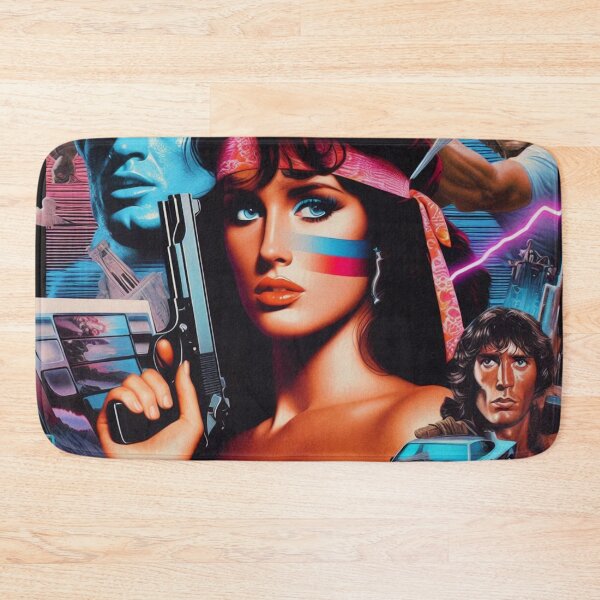 Item preview, 80s Retrowave Action Woman designed and sold by PulpVintage.