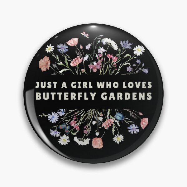 Item preview, Just a Girl Who Loves Butterfly Gardens designed and sold by XanderWitch Creative.