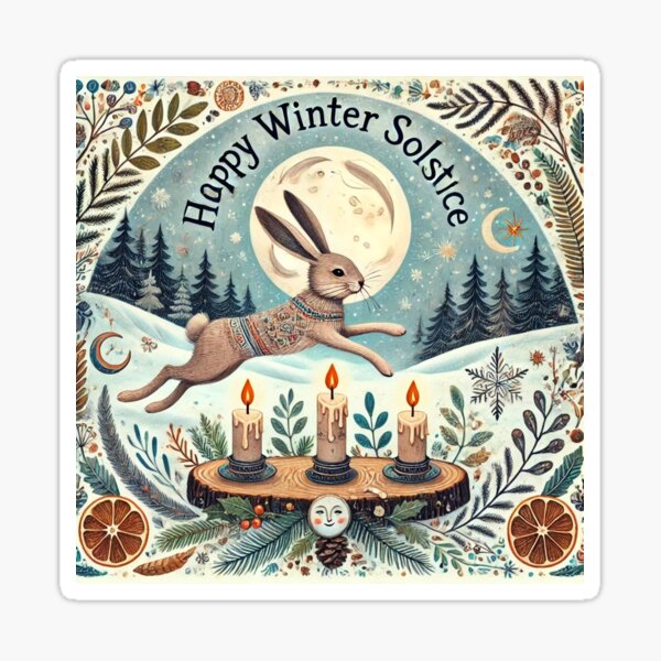 Item preview, Happy Winter Solstice designed and sold by ArizonaWitches.