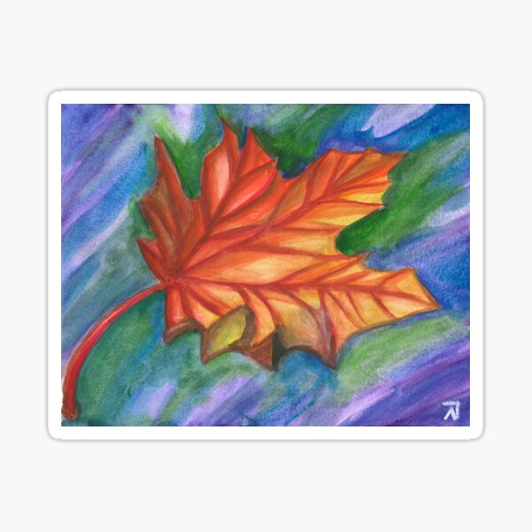 Autumn leaf Sticker