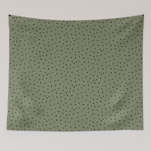 Item preview, Whimsy Dots Polka Dot Pattern - Sage + Coal designed and sold by Irene Estelle.