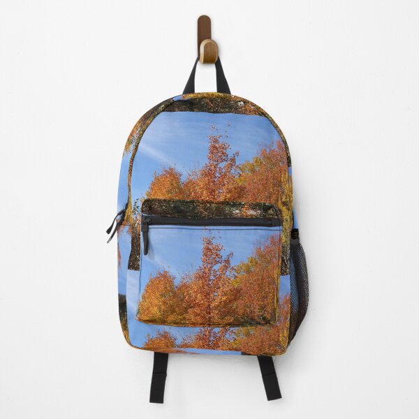 Item preview, Autumn colorful trees against blue sky. designed and sold by naturematters.