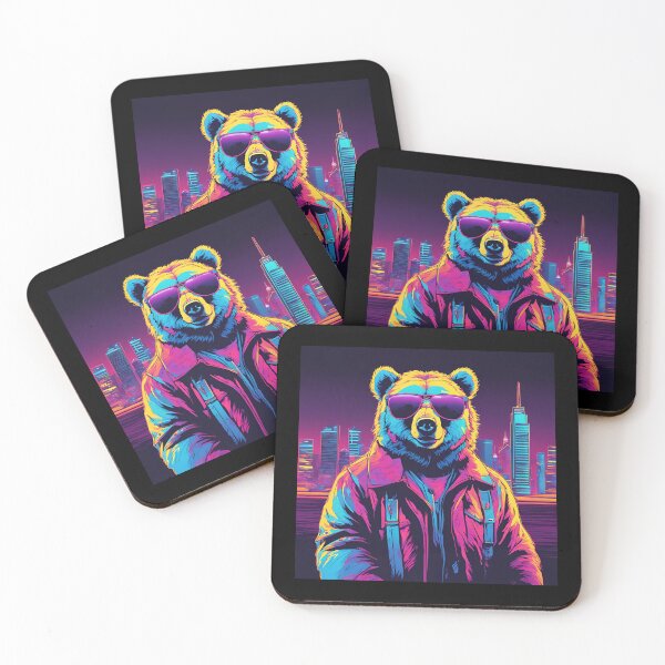 Aperçu de l'œuvre Stylisme de l'ours Grizzly créée et vendue par NicMacTees.
