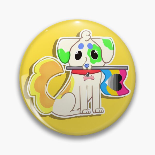 Artikelvorschau, Pride Puppy: Pansexual Heteroromantic entworfen und verkauft von Freya Xen.