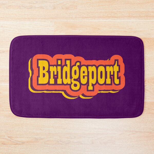 Item preview, Bridgeport, Connecticut Retro Typography designed and sold by ArtNoveltee.