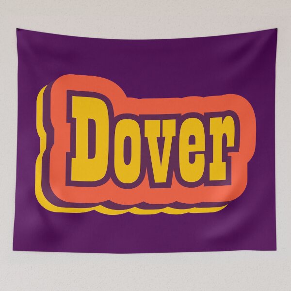 Aperçu de l'œuvre Typographie rétro de Dover, Delaware créée et vendue par ArtNoveltee.