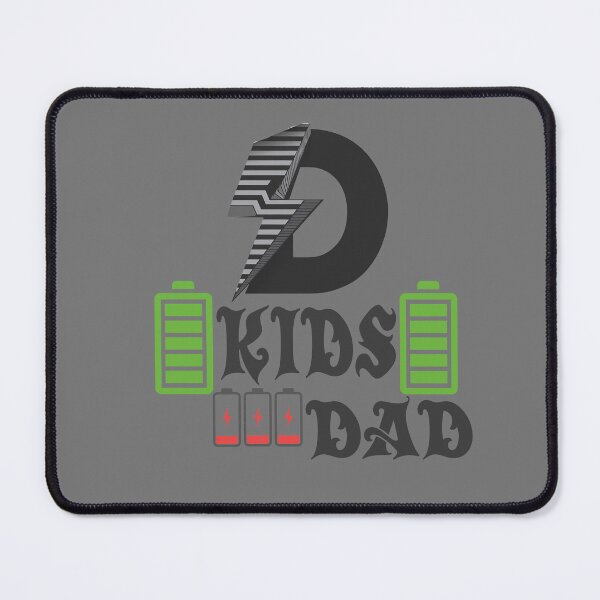 Item preview, Dad of Four Low Battery Funny Family Tee designed and sold by andyandy20.