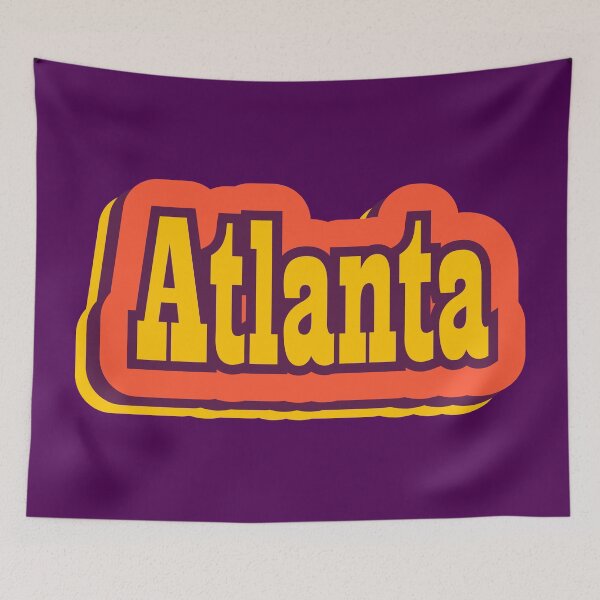 Item preview, Atlanta, Georgia Retro Typography designed and sold by ArtNoveltee.
