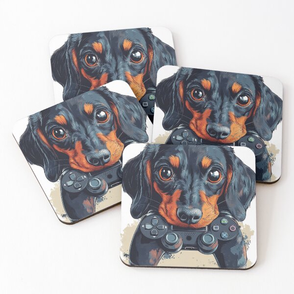 Item preview, Cute Dog Dachshund Wiener Puppy Gamer Life designed and sold by imbakrastavac.