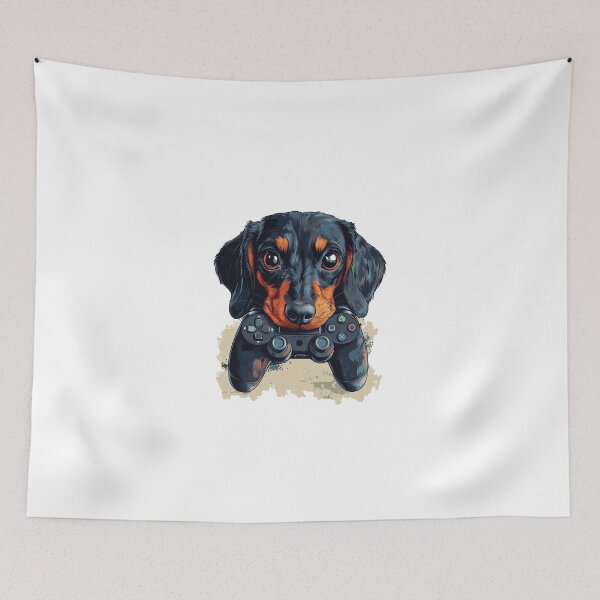 Item preview, Cute Dog Dachshund Wiener Puppy Gamer Life designed and sold by imbakrastavac.