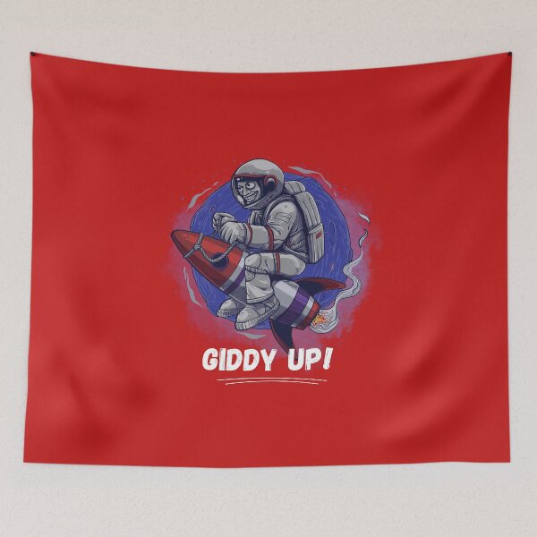Item preview, Giddy up space pony.  designed and sold by NicMacTees.
