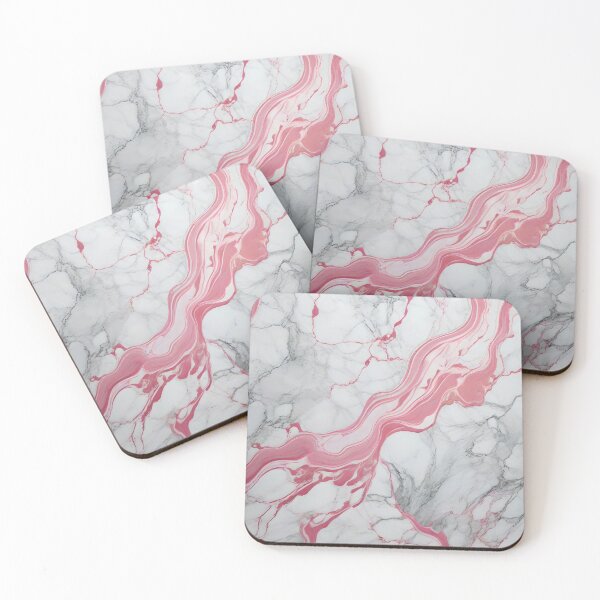 Item preview, Abstract White Marble With Pink designed and sold by Ciervo Primavera.