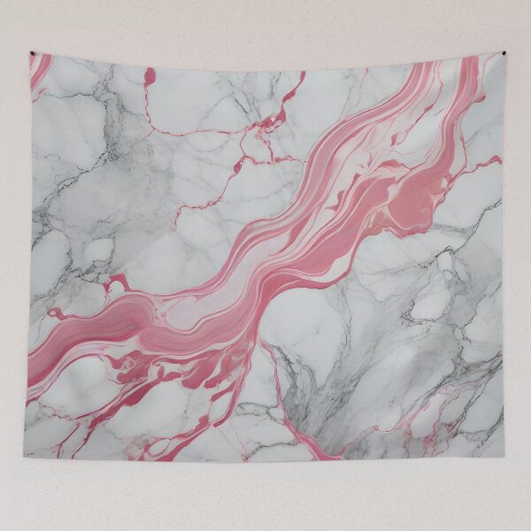 Item preview, Abstract White Marble With Pink designed and sold by Ciervo Primavera.