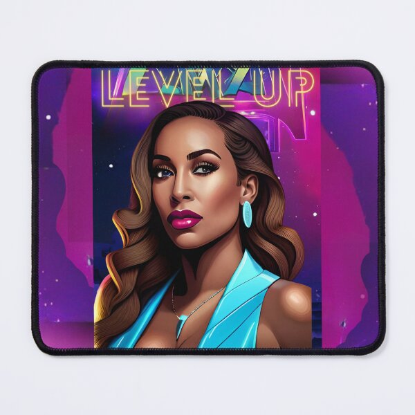 Item preview, Fabulous Woman Glamorous Pink Neon Retro Level Up designed and sold by Melan Designs.
