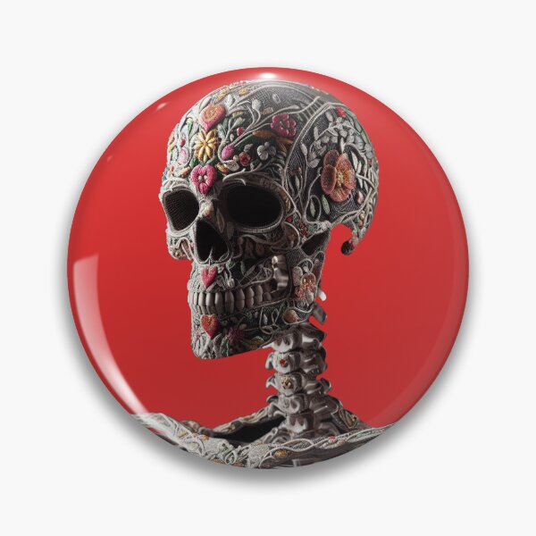 Item preview, Faux Embroidery Floral Skeleton Graphic designed and sold by 502Templates.