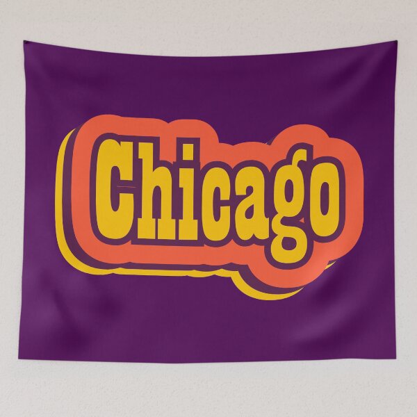 Item preview, Chicago, Illinois Retro Typography designed and sold by ArtNoveltee.