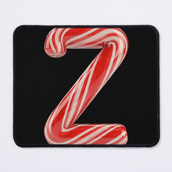 CANDY CANE LETTER Z Mouse Pad