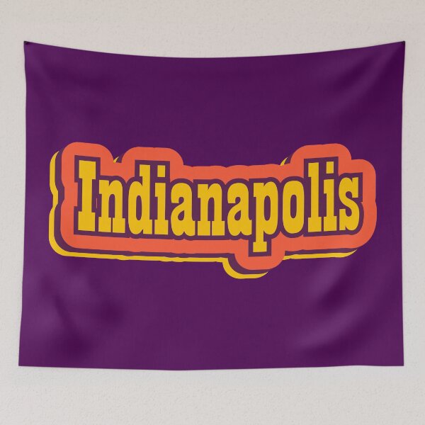 Item preview, Indianapolis, Indiana Retro Typography designed and sold by ArtNoveltee.