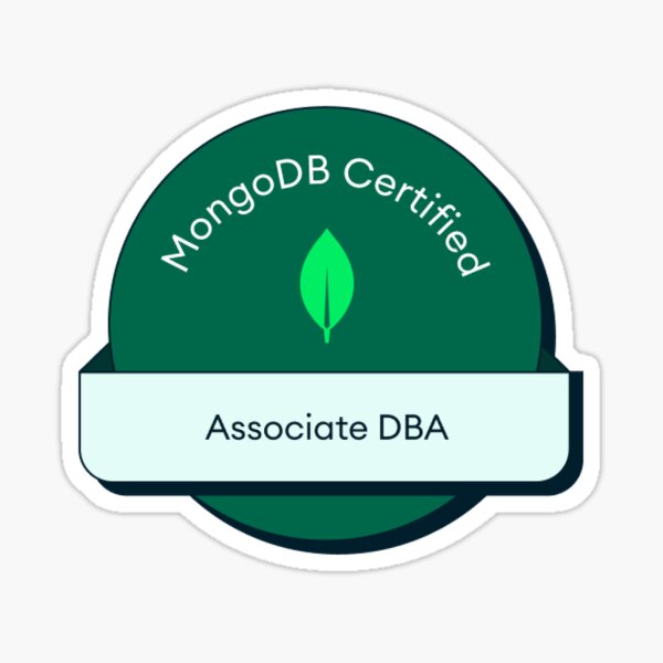 Item preview, MongoDB Associate DBA Certification Badge designed and sold by guna3006.
