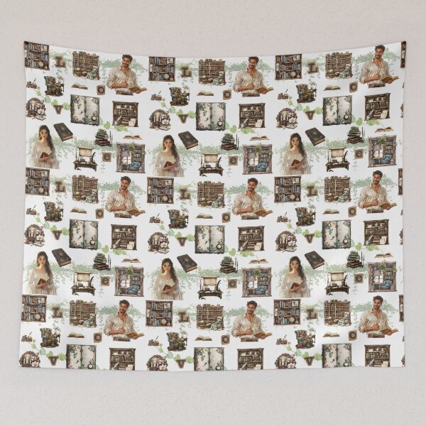 Item preview, Antique Book Lover Vintage Design designed and sold by Lecturarte.