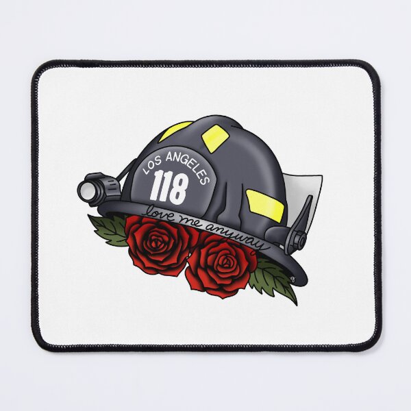 Item preview, Love Me Anyway Fireman's Helmet designed and sold by spottedhound.