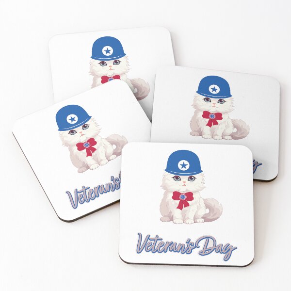 Item preview, CUTE CAT CELEBRATING THE VETERAN'S DAY ! designed and sold by Abdelillah10.