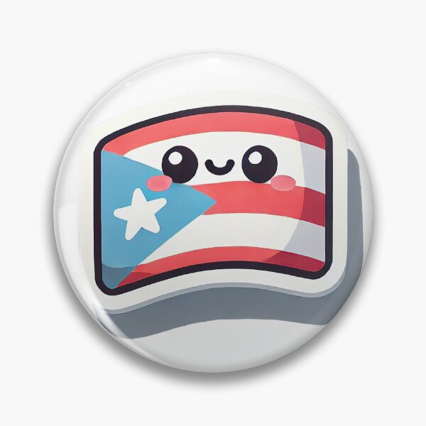 Item preview, Adorable Puerto Rico Flag Art - Cute Island Style, Puerto Rico Pride designed and sold by Kai Wen Designs.