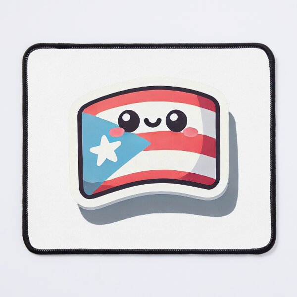 Item preview, Adorable Puerto Rico Flag Art - Cute Island Style, Puerto Rico Pride designed and sold by Kai Wen Designs.