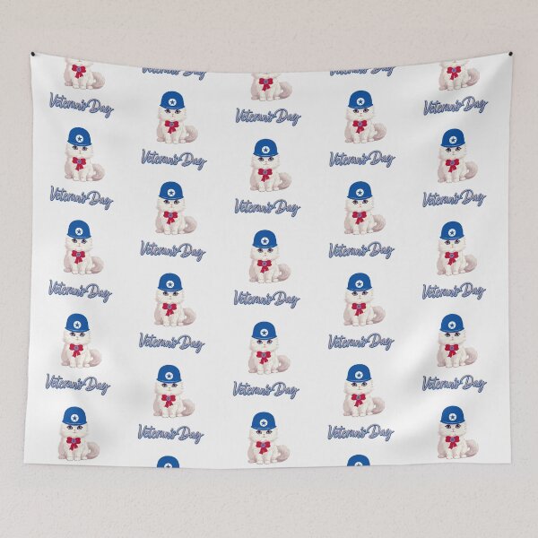 Item preview, CUTE CAT CELEBRATING THE VETERAN'S DAY ! designed and sold by Abdelillah10.