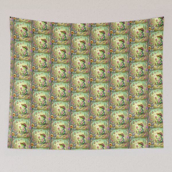 Item preview, Whimsical Frog Working In the Garden designed and sold by lduke47.