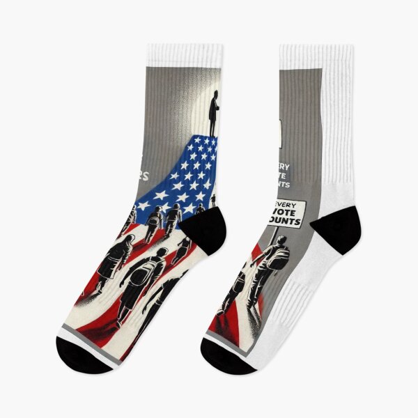 Item preview, Path to the Polls on the American Flag designed and sold by Blink Art Studio.