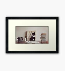Corporate Cat Framed Print