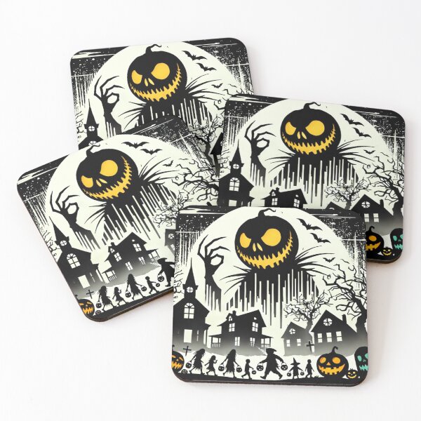 Item preview, Halloween with a Mysterious Monster designed and sold by Blink Art Studio.