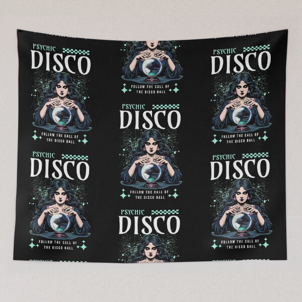 Item preview, DISCO  - Psychic Disco (white/green)  designed and sold by Discothreadz.