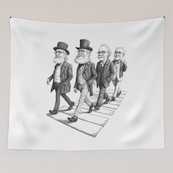 Item preview, 70s-90s business men crossing Abbey Road designed and sold by Jasava Shop.