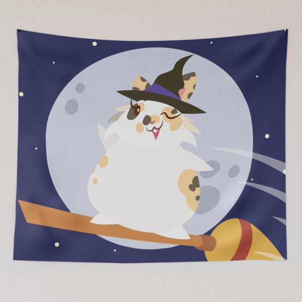 Item preview, Cookie the Bunny: Witchy Ride designed and sold by Kyna Arts.
