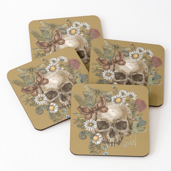 Item preview, Skull Growing Flower Graphic designed and sold by 502Templates.