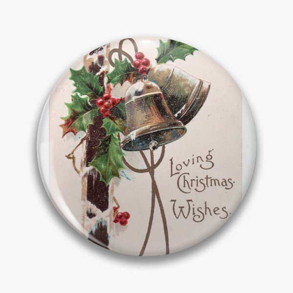 Item preview, Vintage Christmas bells greeting card  designed and sold by LaundrySalt.