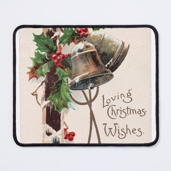 Item preview, Vintage Christmas bells greeting card  designed and sold by LaundrySalt.