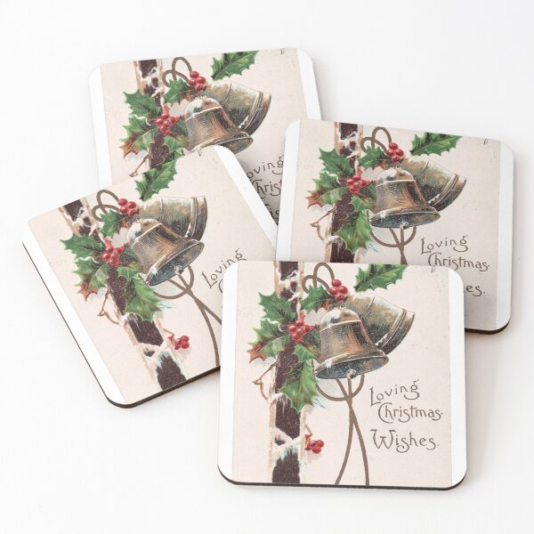 Item preview, Vintage Christmas bells greeting card  designed and sold by LaundrySalt.