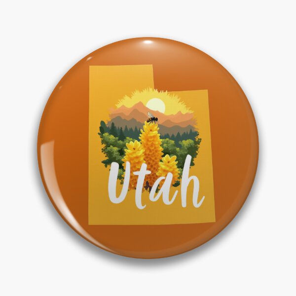Item preview, Utah State Shape Sticker – The Beehive State designed and sold by Kaurisdigital.