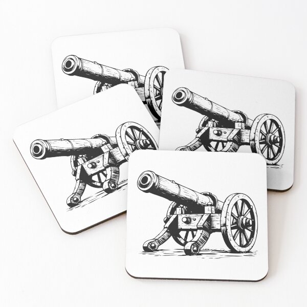 Item preview, Vintage Medieval Cannon Antique Artillery Gun Barrel War designed and sold by inkoutninja.