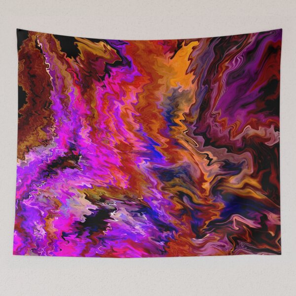 Item preview, Colourful flowing Abstract Art designed and sold by Fantacaroo Designs.